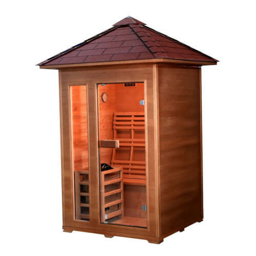 Bristow 2 Person Outdoor Traditional Sauna HL200D2 by SunRay Saunas