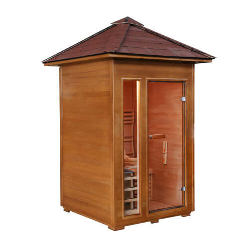 Bristow 2 Person Outdoor Traditional Sauna HL200D2 by SunRay Saunas