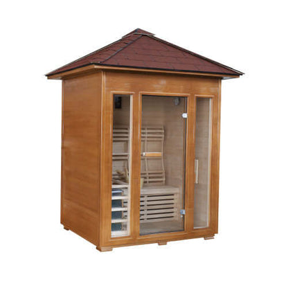 Waverly 3 Person Outdoor Traditional Sauna HL300D2 by SunRay Saunas