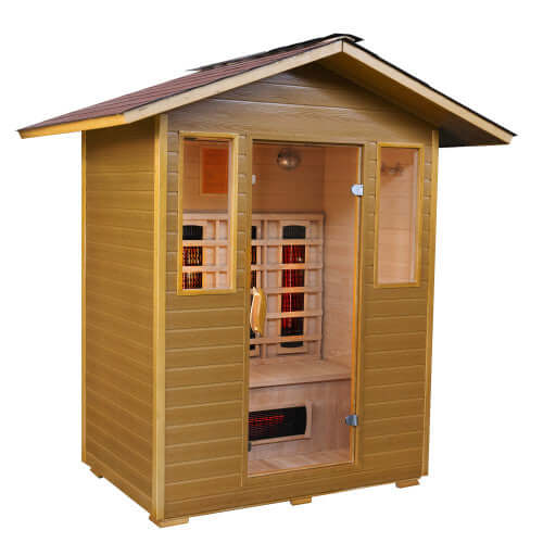 Grandby 3 Person Outdoor Infrared Sauna HL300D by SunRay Saunas