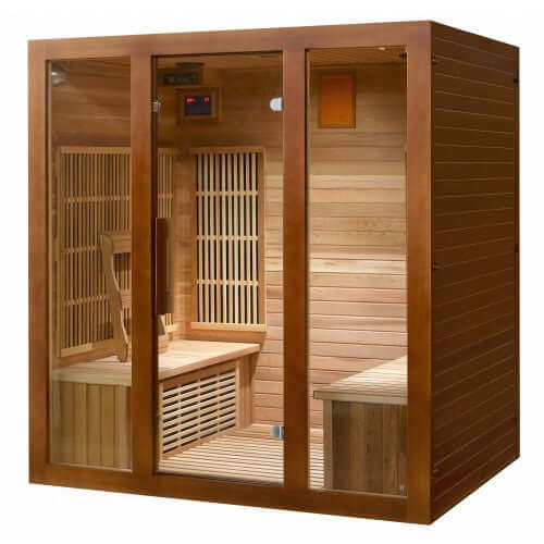 Roslyn 4 Person Indoor Infrared Sauna HL400KS by SunRay Saunas