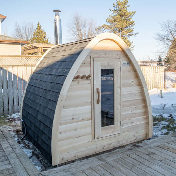 MiniPod Outdoor Sauna CTC77MW Canadian Timber by Dundalk Leisurecraft