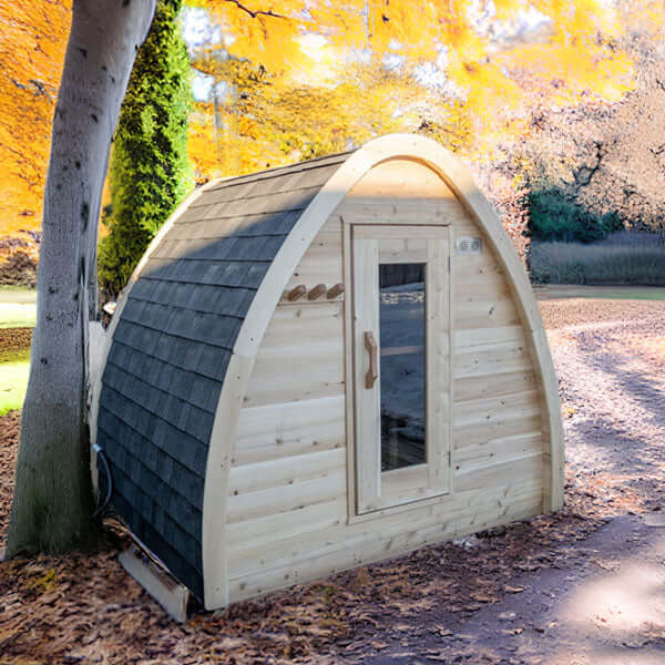 MiniPod Outdoor Sauna CTC77MW Canadian Timber by Dundalk Leisurecraft