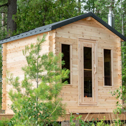 Georgian Cabin Outdoor Sauna CTC88W Canadian Timber by Dundalk Leisurecraft