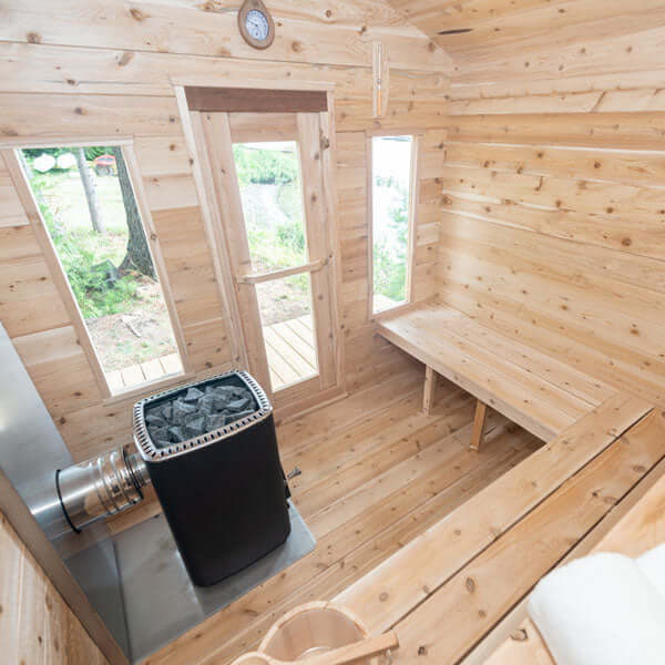 Georgian Cabin Outdoor Sauna CTC88W Canadian Timber by Dundalk Leisurecraft