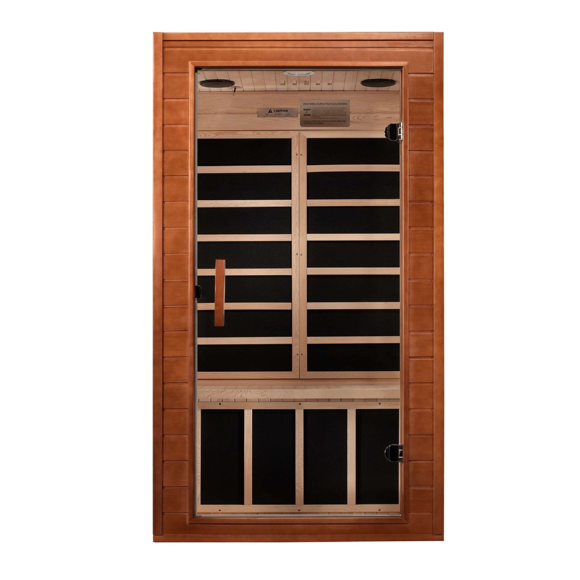 Avila Elite 1-2 Person Ultra Low EMF FAR Infrared Sauna by Dynamic Saunas DYN-6103-01 Elite