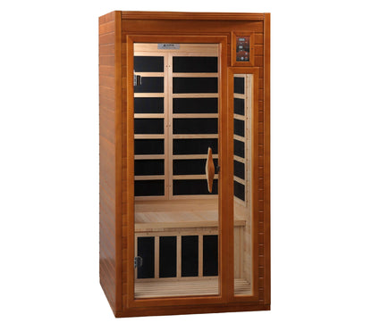 Barcelona 1-2 Person Low EMF FAR Infrared Sauna by Dynamic Saunas DYN-6106-01