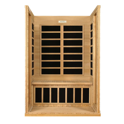 Versailles 2 Person Low EMF FAR Infrared Sauna by Dynamic Saunas DYN 6202-03