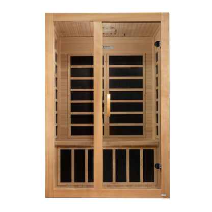 Dynamic Saunas Santiago 2 Person Low EMF FAR Infrared Sauna DYN-6209-01