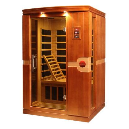 Venice 2 Person Low EMF FAR Infrared Sauna by Dynamic Saunas DYN-6210-01