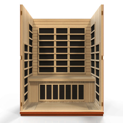 Lugano 3 Person Low EMF FAR Infrared Sauna by Dynamic Saunas DYN-6336-02