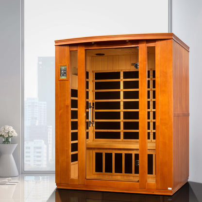 Lugano 3 Person Low EMF FAR Infrared Sauna by Dynamic Saunas DYN-6336-02