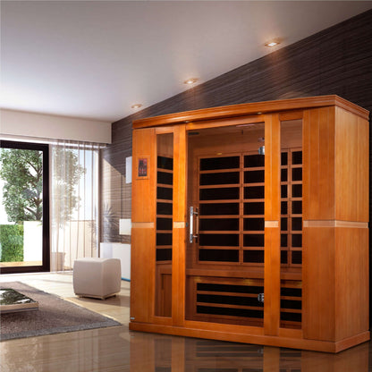 Bergamo 4 Person Low EMF FAR Infrared Sauna by Dynamic Saunas DYN-6440-01