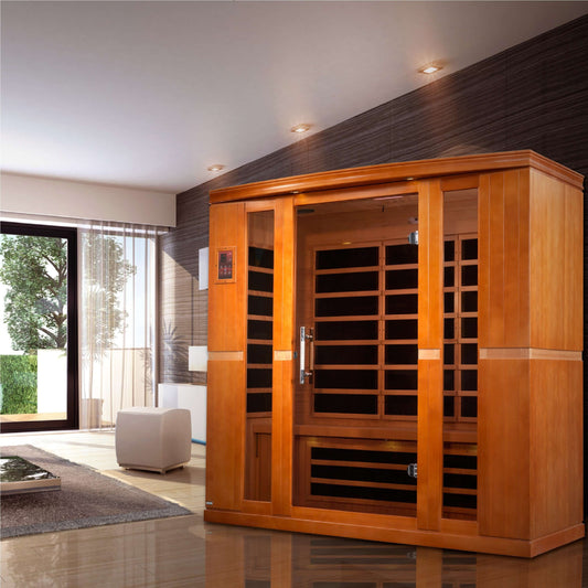 Bergamo 4 Person Low EMF FAR Infrared Sauna by Dynamic Saunas DYN-6440-01