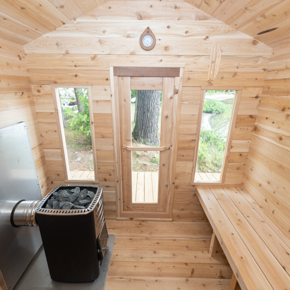 Georgian Cabin Outdoor Sauna CTC88W Canadian Timber by Dundalk Leisurecraft