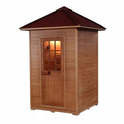 Eagle 2 Person Outdoor Traditional Sauna HL200D1 by SunRay Saunas