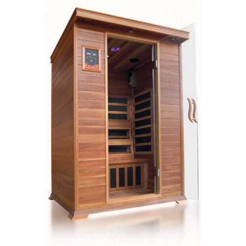 Sierra 2 Person Indoor Infrared Sauna HL200K by SunRay Saunas