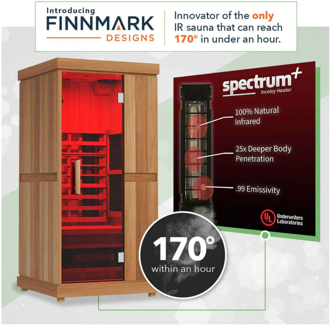 1 Person Full Spectrum Infrared Sauna FD-1 by Finnmark Designs FD-KN001