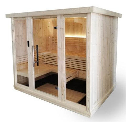 Model X7 6 Person Traditional Indoor Sauna by SaunaLife Saunas SL-MODELX7