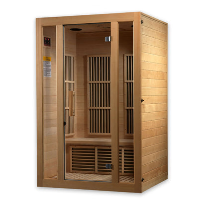 Maxxus Saunas Seattle 2 Person Near Zero EMF FAR Infrared Sauna MX-J206-01-ZF