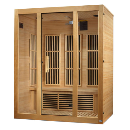 Bellevue 3 Person Low EMF FAR Infrared Sauna by Maxxus Saunas MX-J306-01