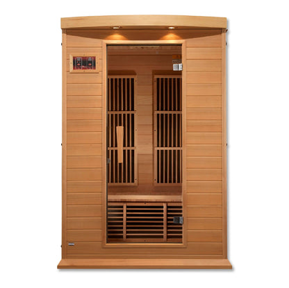 Hemlock 2 Person Low EMF FAR Infrared Sauna by Maxxus Saunas MX-K206-01