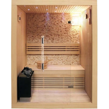 Rockledge 2 Person Luxury Indoor Traditional Sauna 200LX by SunRay Saunas