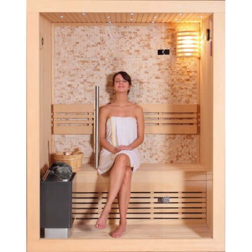 Rockledge 2 Person Luxury Indoor Traditional Sauna 200LX by SunRay Saunas