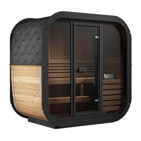 3 Person Outdoor Cube Sauna by SaunaLife Saunas Model CL4G