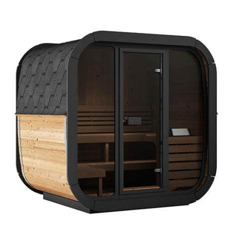 4 Person Outdoor Cube Sauna by SaunaLife Saunas Model CL5G