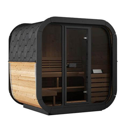 4 Person Outdoor Cube Sauna by SaunaLife Saunas Model CL5G