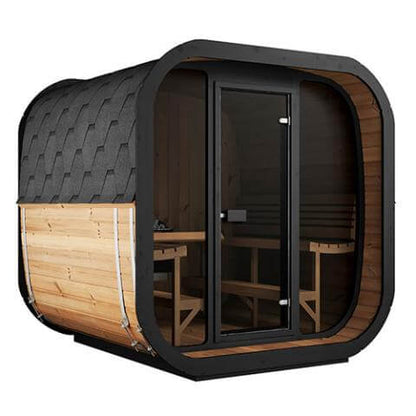 6 Person Outdoor Cube Sauna by SaunaLife Saunas Model CL7G