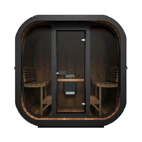 6 Person Outdoor Cube Sauna by SaunaLife Saunas Model CL7G