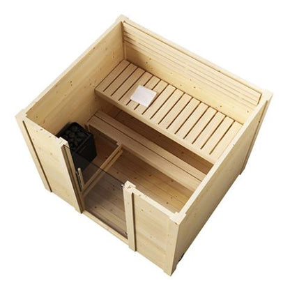 SaunaLife Saunas G2 4 Person Garden Series Outdoor Sauna Kit SL-MODELG2