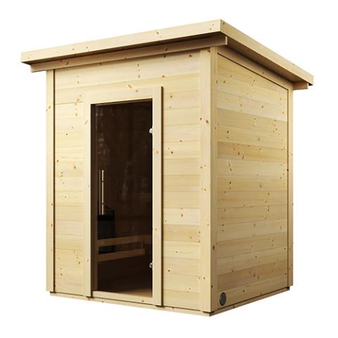 SaunaLife Saunas G2 4 Person Garden Series Outdoor Sauna Kit SL-MODELG2