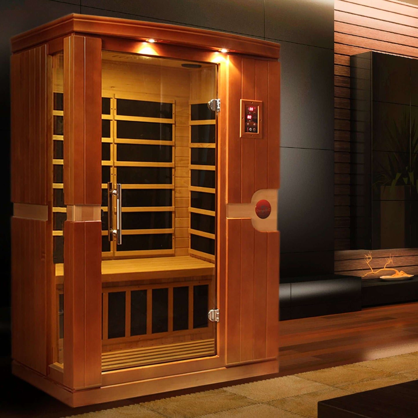 Venice 2 Person Low EMF FAR Infrared Sauna by Dynamic Saunas DYN-6210-01