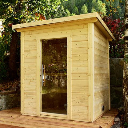 SaunaLife Saunas G2 4 Person Garden Series Outdoor Sauna Kit SL-MODELG2