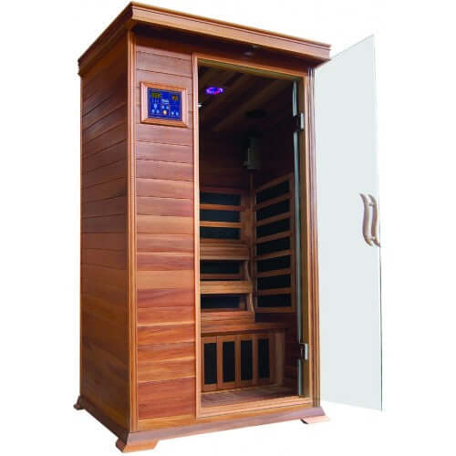 Sedona 1 Person Indoor Infrared Sauna HL100K by SunRay Saunas