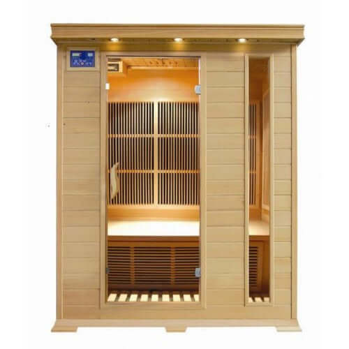 Aspen 3 Person Indoor Infrared Sauna HL300C by SunRay Saunas