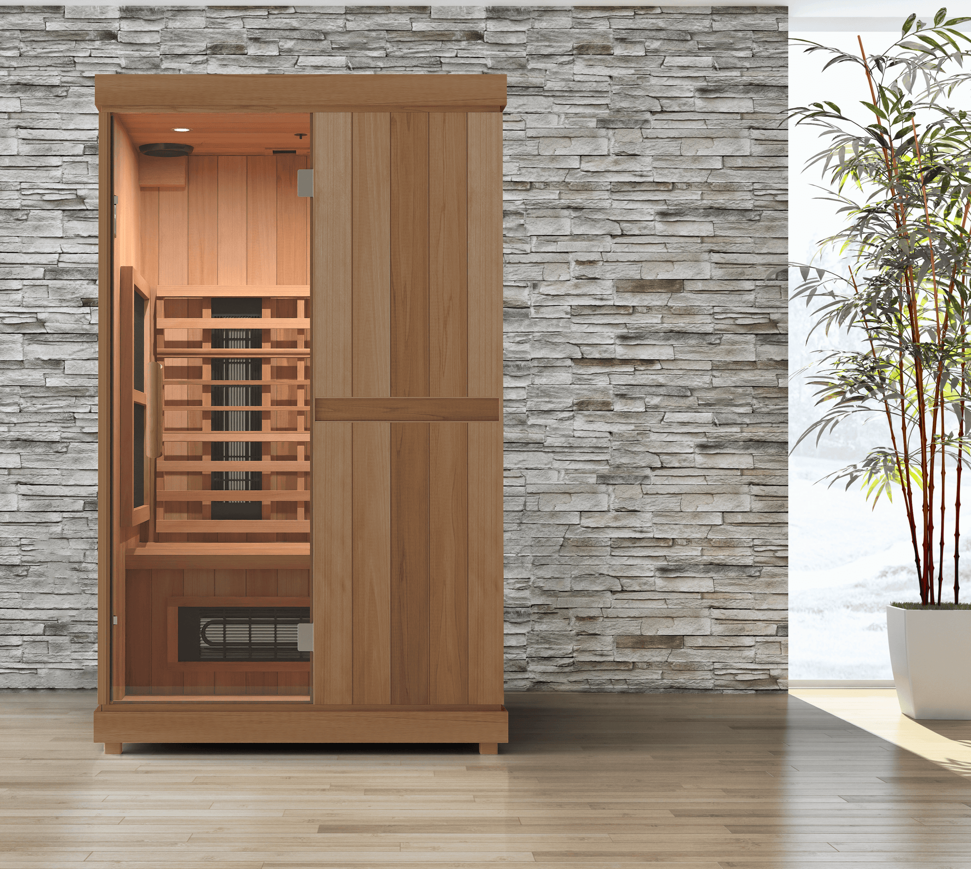 2 Person Full Spectrum Infrared Sauna FD-2 by Finnmark Designs FD-KN002